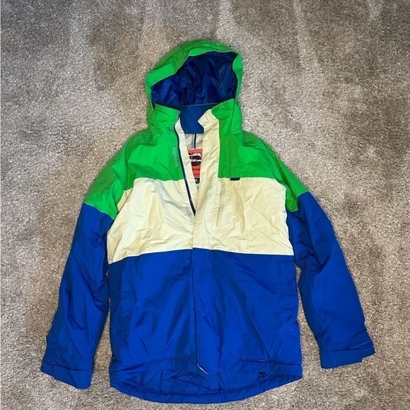 Burton Dryride snowboard ski color block jacket youth XL oj - Picture 1 of 6
